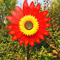 4PCS Outdoor Colorful Sunflower Wind Spinner Stake