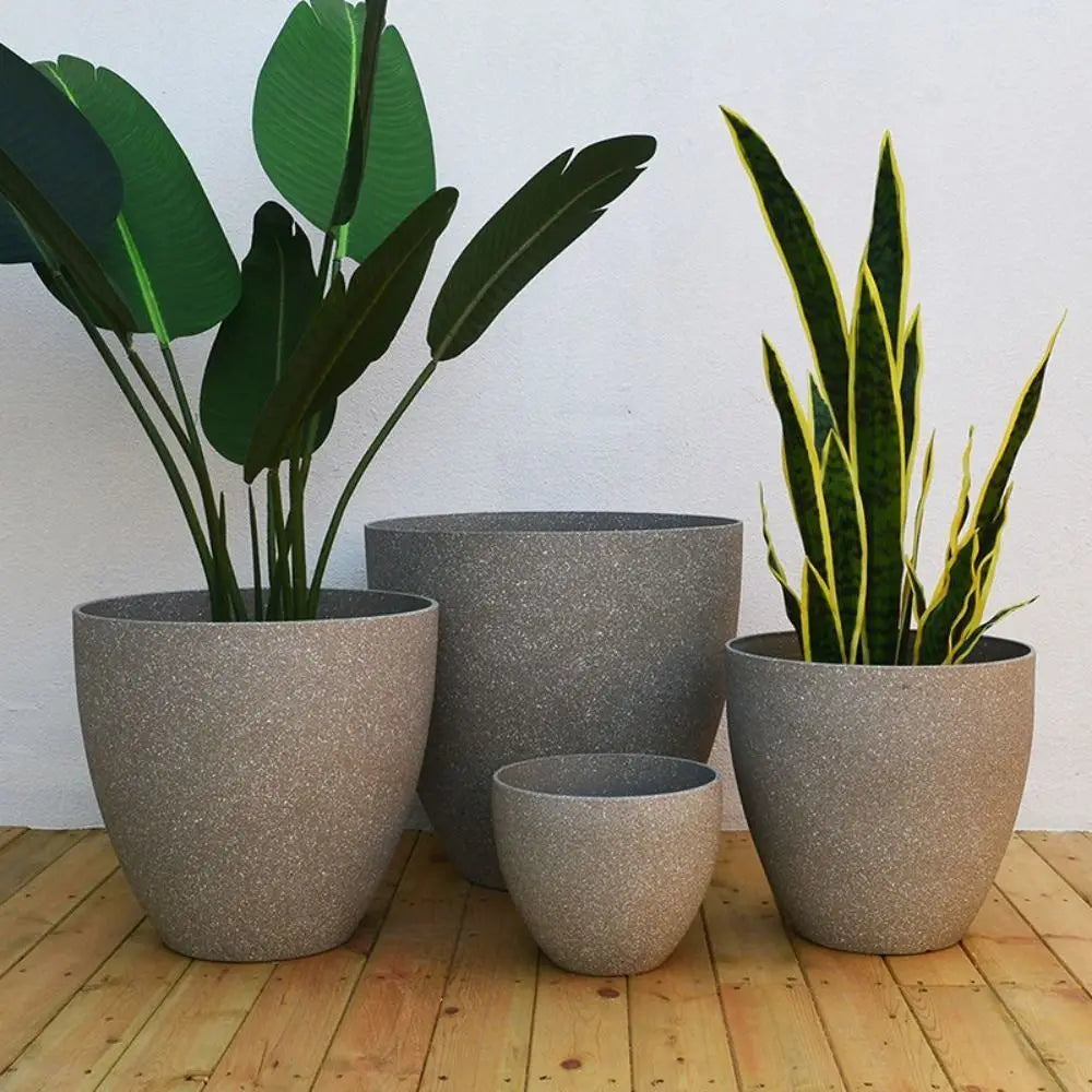 Frosted Imitation Stone Flower Pots