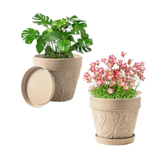 2Pack 7 inch Flower Pots