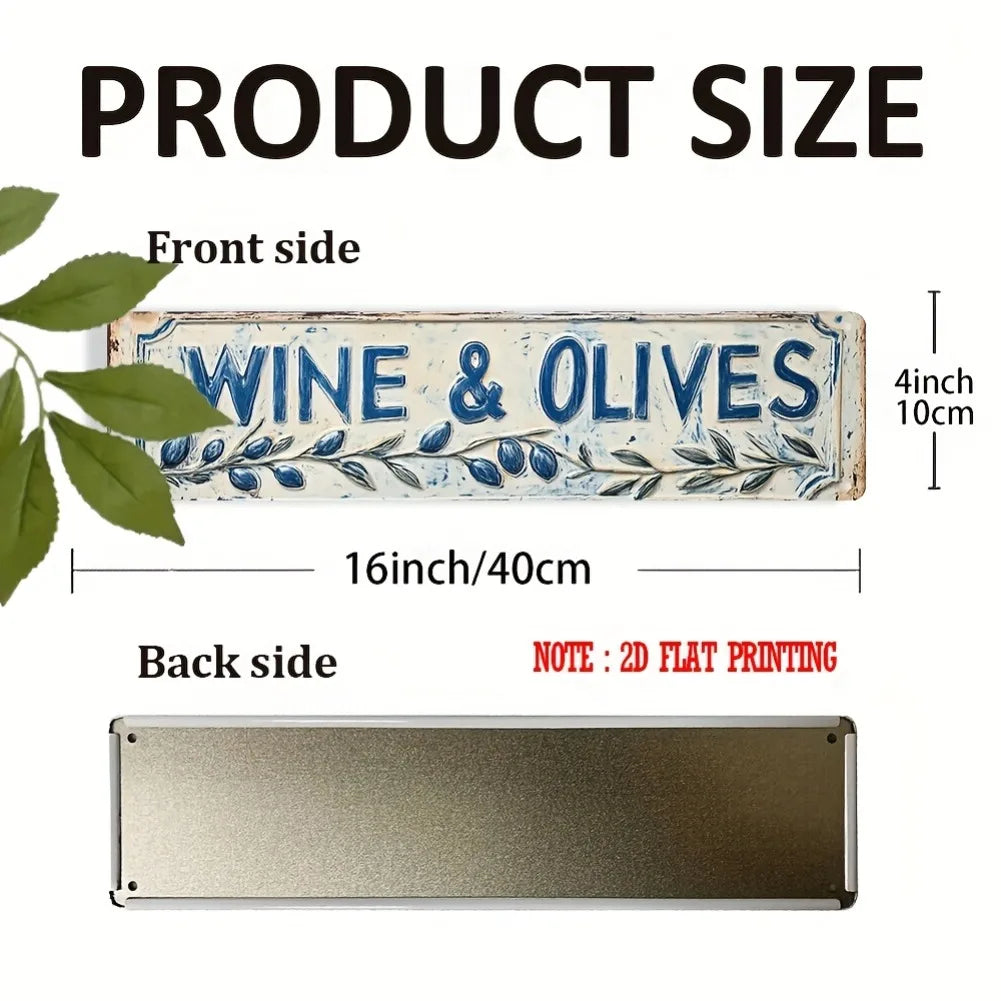 Flat Rustic Iron Vintage Metal Sign