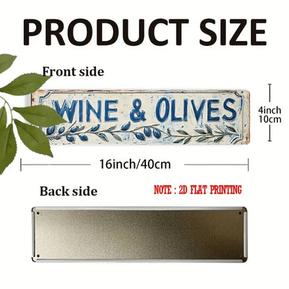Flat Rustic Iron Vintage Metal Sign