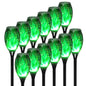 4/6/8/12Pcs Solar Flickering Outdoor Flame Torch Light