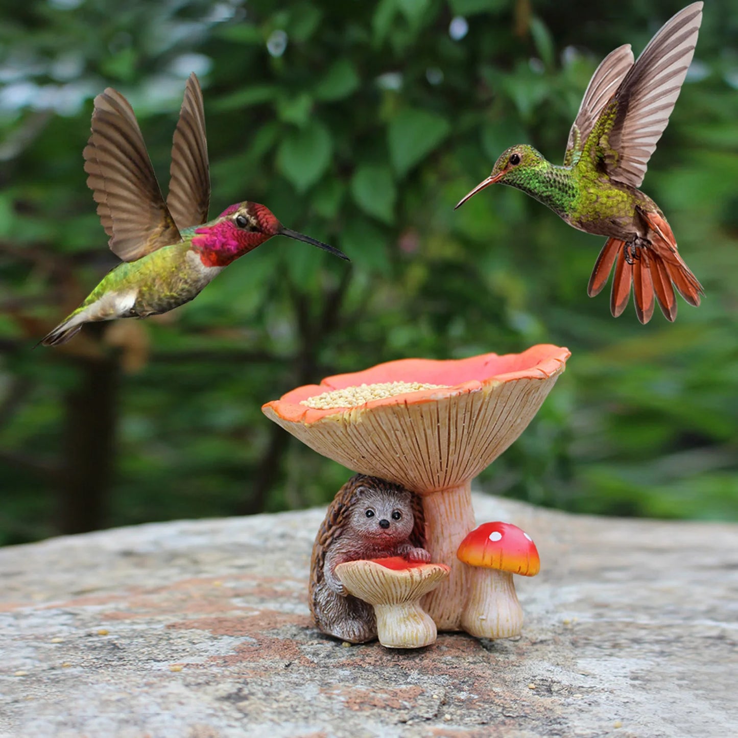 Outdoor Durable Resin Bird Feeder Decoration