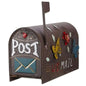 Outdoor Post Mount Decorative Mailbox