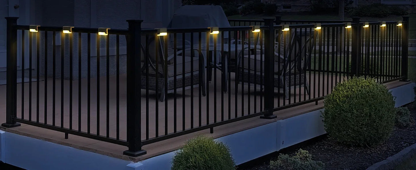 16-Pack Outdoor Solar Deck Lamp For Stairs, Steps, Fences, Yards, Patios And Paths