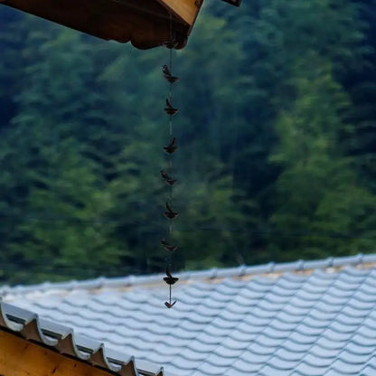 1m Mobile Birds On Cups Metal Rain Chain