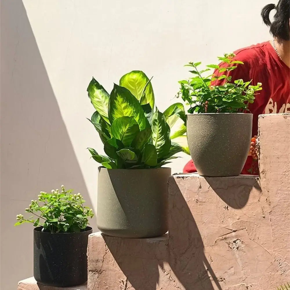 Frosted Imitation Stone Flower Pots