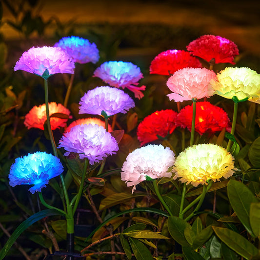 4Pack Solar Flowers Lights