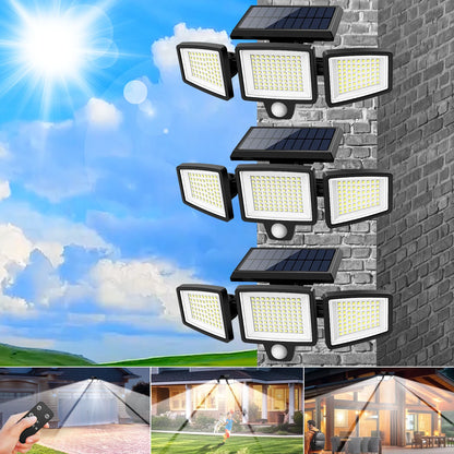 3 Pack Outdoor Solar Motion Sensor Security Lights