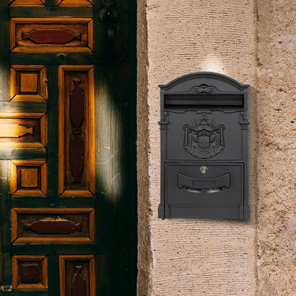 Rustproof Lockable Wall Mailbox