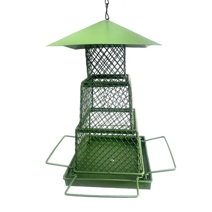 3-Layer Retractable Metal Bird Feeder