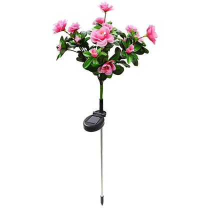 LED Solar Light Waterproof Azalea Flowers