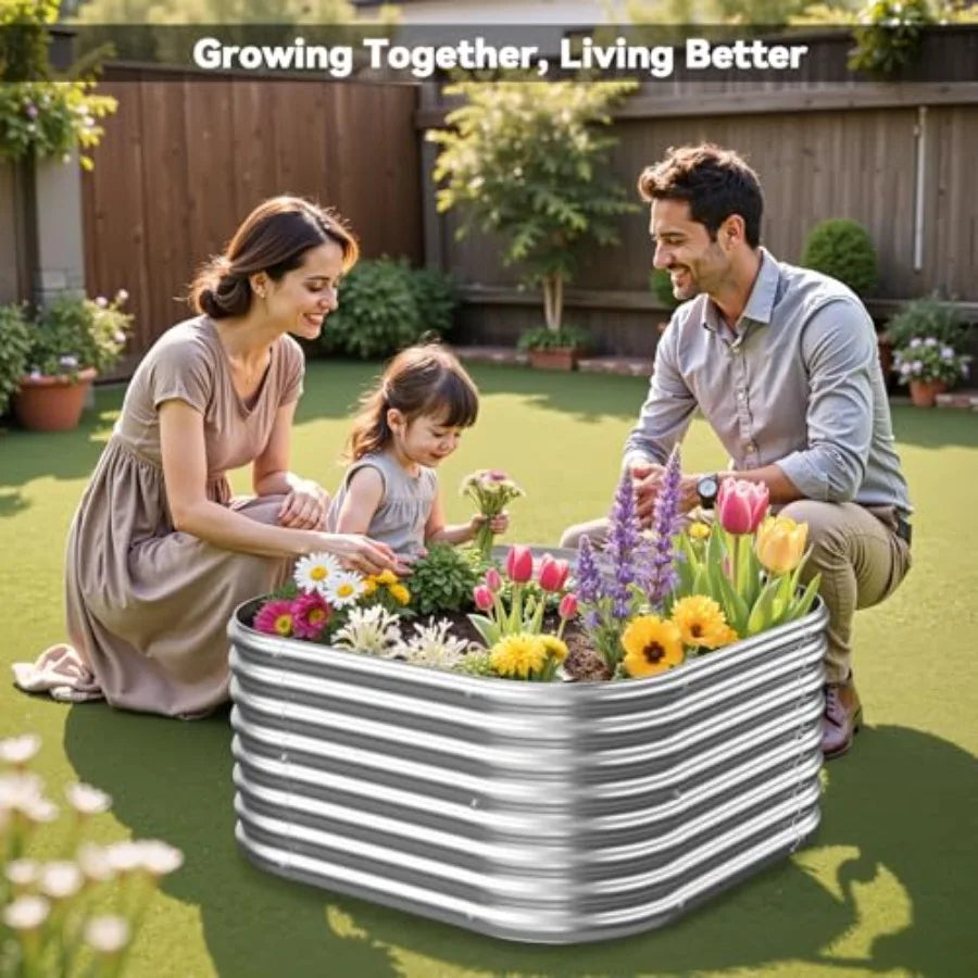 4 Pcak 2x2FT Raised Beds for Gardening