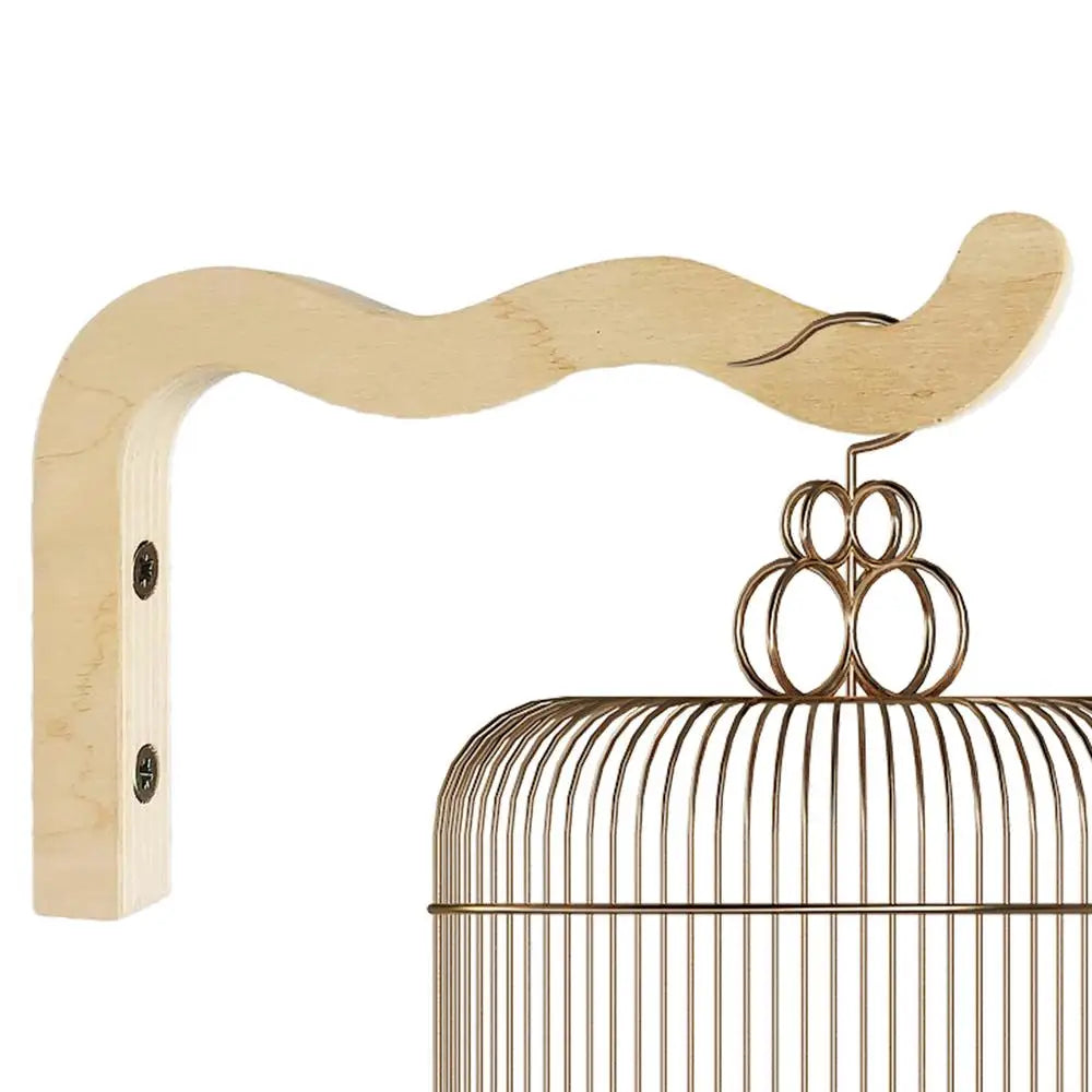 Natural Wood Wall Plant Hanger