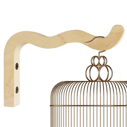 Natural Wood Wall Plant Hanger