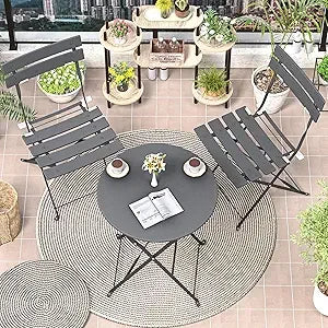 3 Piece Folding Bistro Set