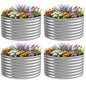 4 Pack 2x2FT Round Raised Beds for Gardening