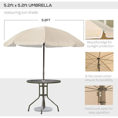 6 Piece Patio Dining Set or 4 with Umbrella