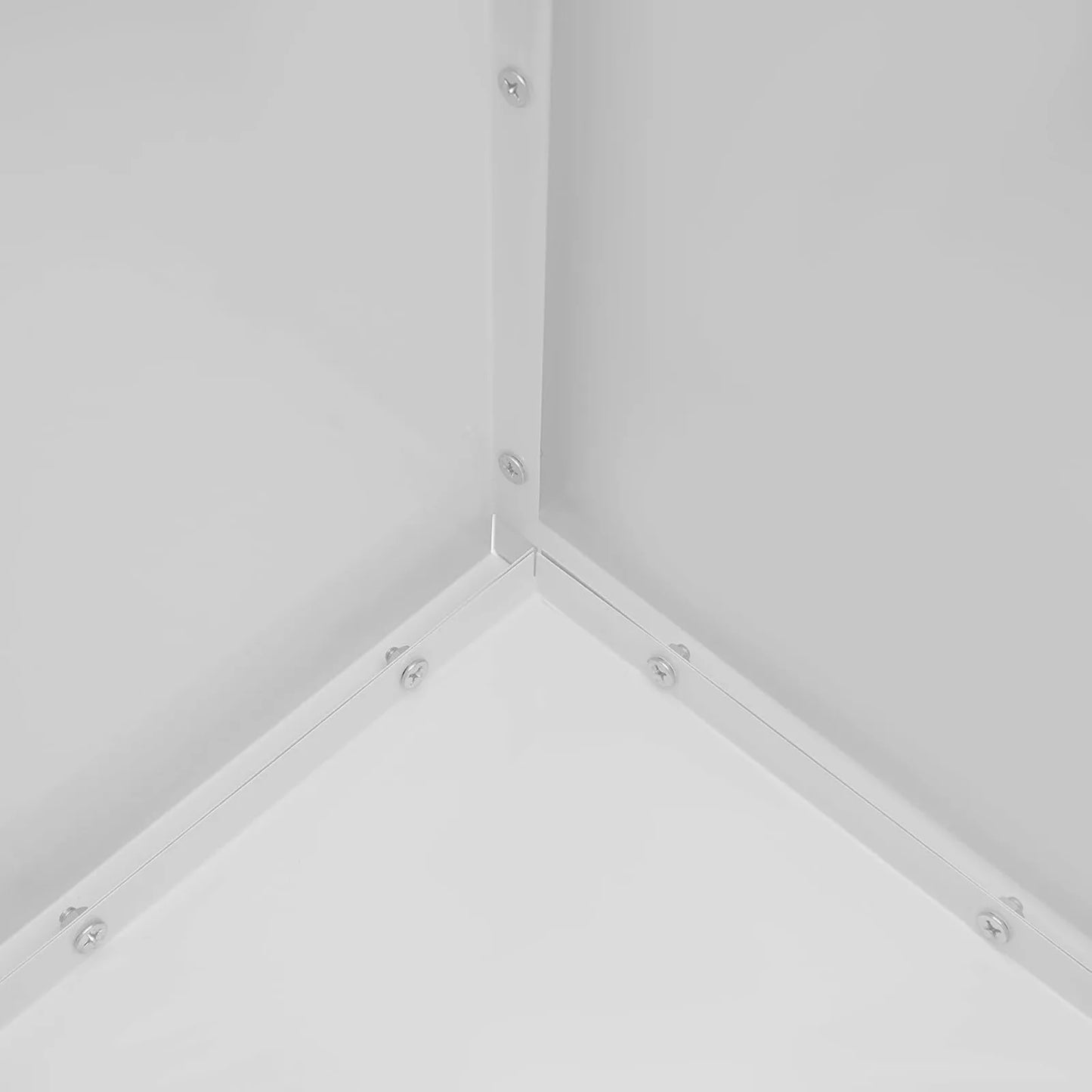 White Steel Square Planter Box