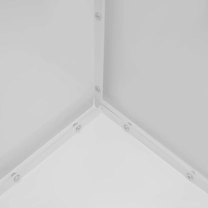 White Steel Square Planter Box