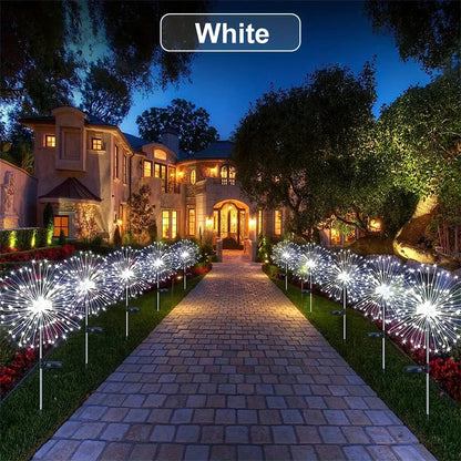Solar Firework Lights Outdoor IP65 Waterproof Solar 8 Lighting Modes