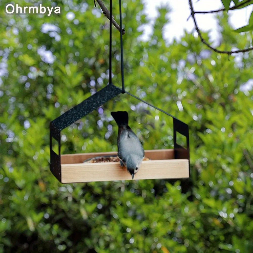 Metal house Modern bird feeder