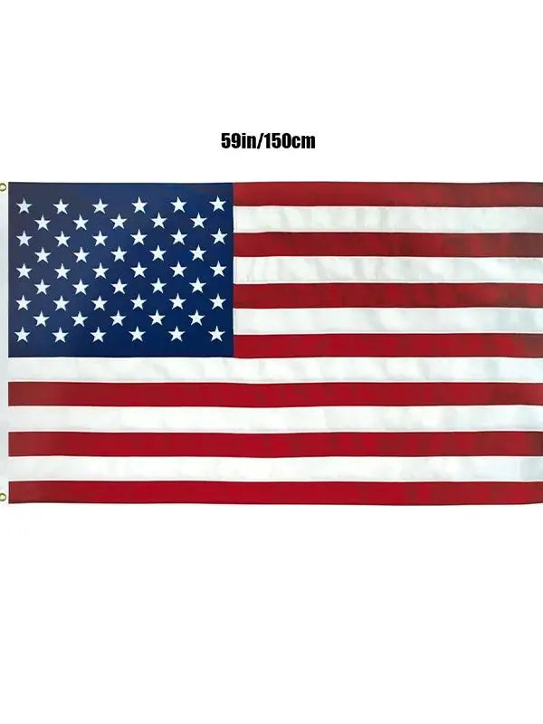 59x35in Heavy Duty American Flag with Brass Grommets