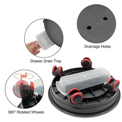 2pcs Plant Caddy with Wheels