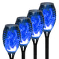 4/6/8/12Pcs Solar Flickering Outdoor Flame Torch Light