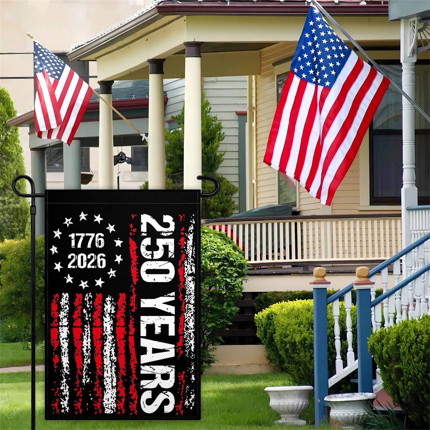250 Years America Garden Flag