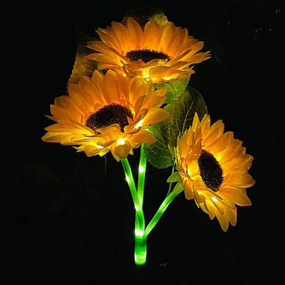 Outdoor Solar Sunflowers Waterproof LED Lawn Light