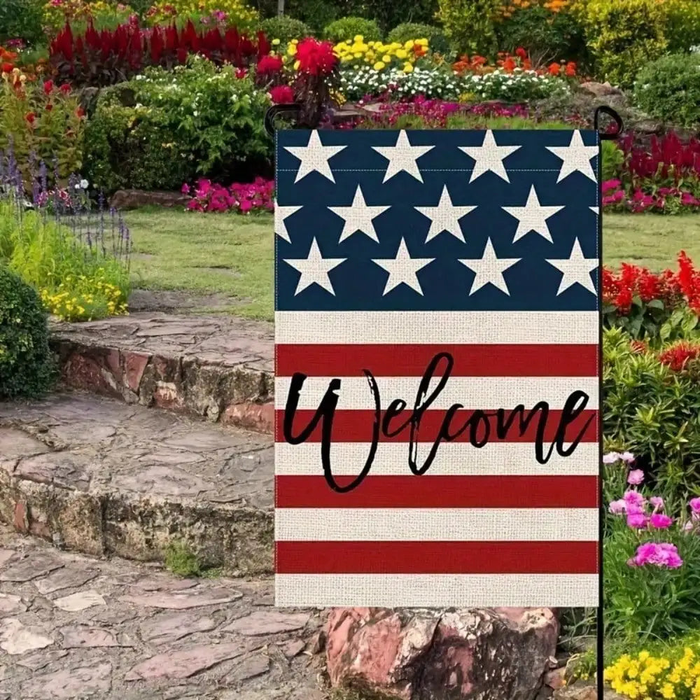 1pc Patriotic July 4th Garden Flag