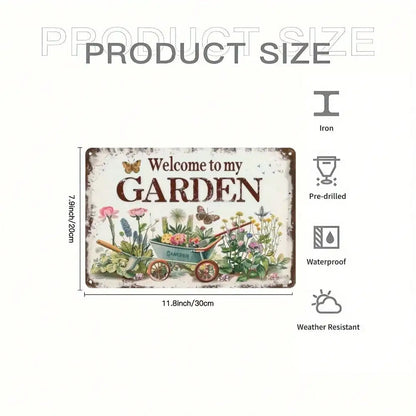 Vintage Garden Metal Sign