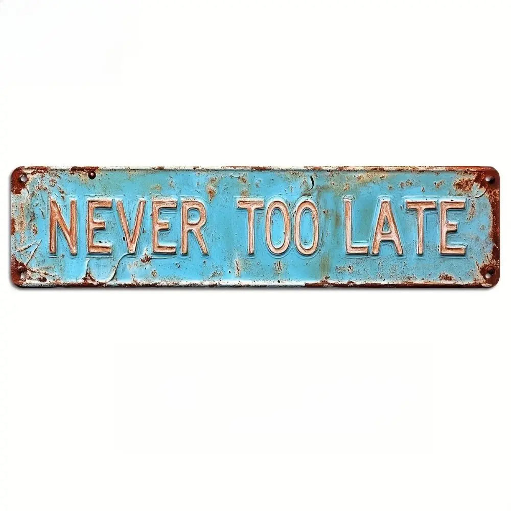 Flat Rustic Iron Vintage Metal Sign