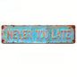 Flat Rustic Iron Vintage Metal Sign