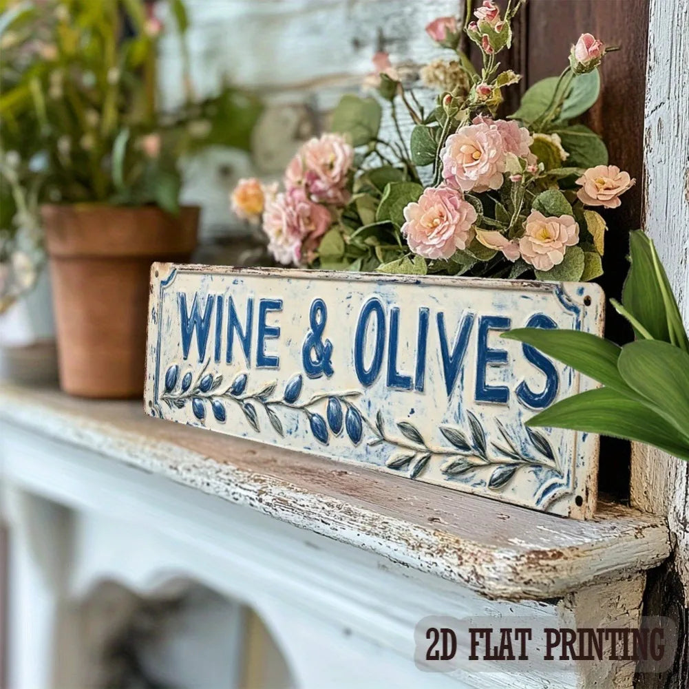 Flat Rustic Iron Vintage Metal Sign