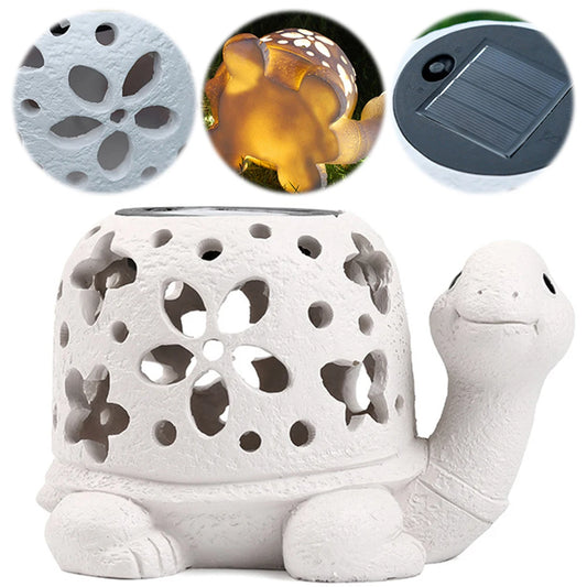 Solar Turtle Statue Light