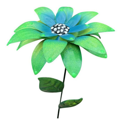 Decorative Metal Daylily Flower Garden Stakes