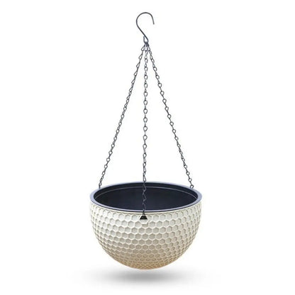 New Plastic Imitation Weaving Hanging Flower Basket