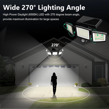 3 Pack Outdoor Solar Motion Sensor Security Lights