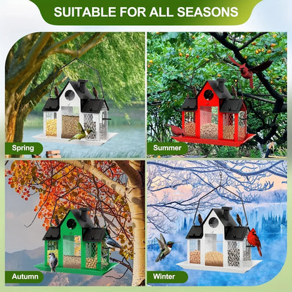 metal mesh wild bird feeder
