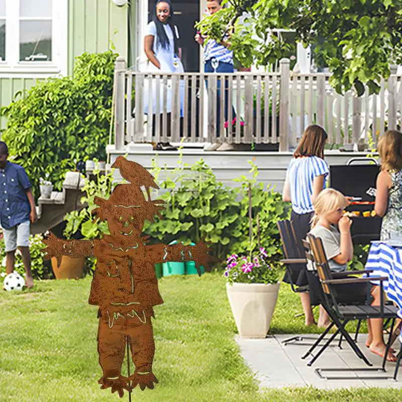 Scarecrow Garden Stake