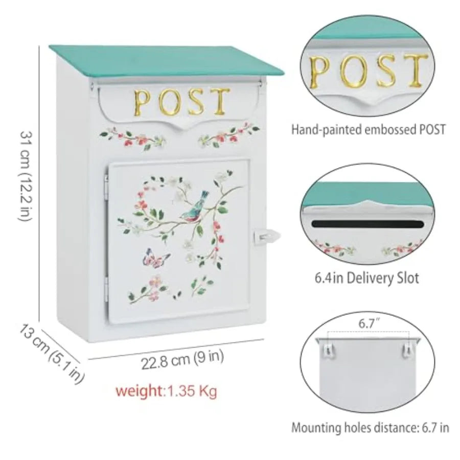 Vintage Wall Mount Mailboxe