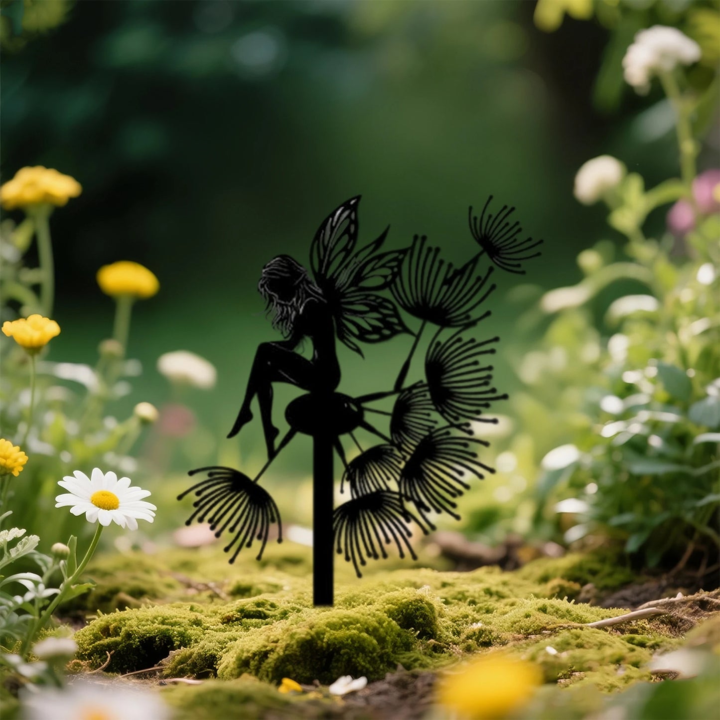 Rustic Butterfly Garden Art Outdoor Metal Sculpture