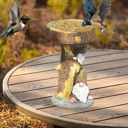 Decorative Resin Wild Bird Feeder Decorative Lawn Figurines