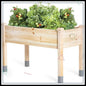 Elevated Wooden Garden Bed with Legs, 48"L x 24"W