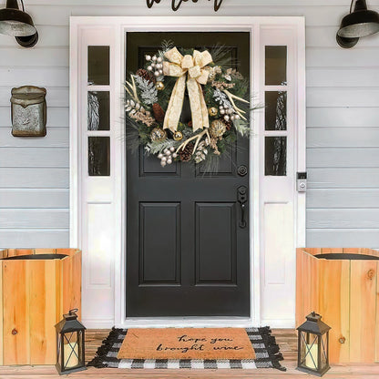 24 Inch Pre-Lit Traditional Wreath