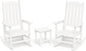 All Weather Resistant Outdoor Rocking Chairs Set of 3, 2 Chairs & 1 Table