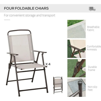 6 Piece Patio Dining Set or 4 with Umbrella