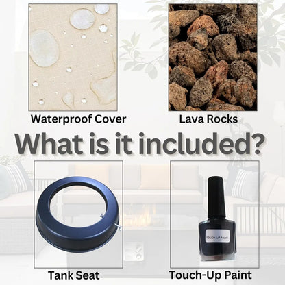 35-Inch Outdoor Propane Fire Pit Table